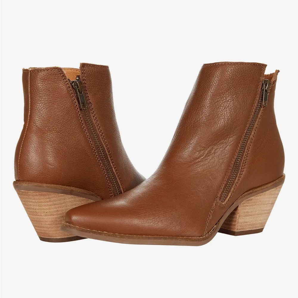New without box dingo nirvana brown leather bootie western size 8.5